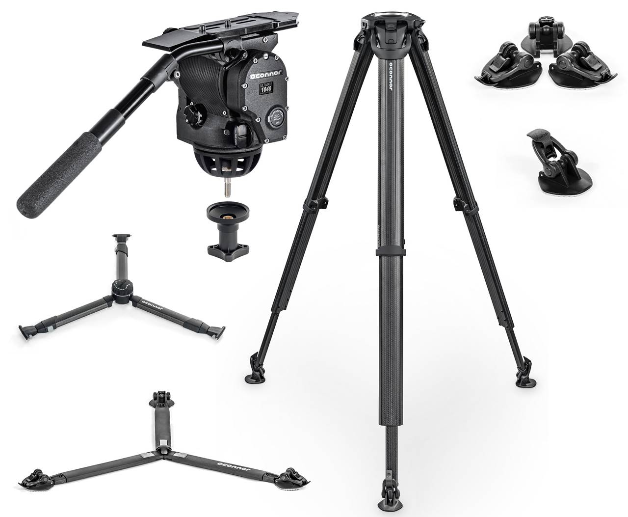 OConnor 1040 Fluid Head and flowtech 100 Tripod System with Handle and Case  – WeDunk บริษัท ดัง จำกัด